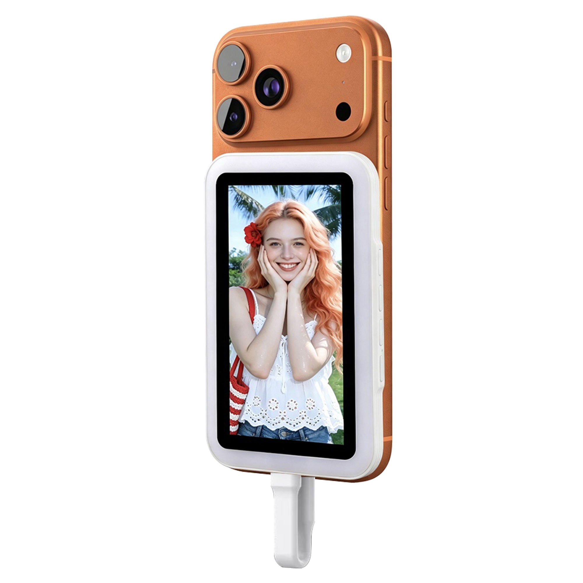 Light Vlog Selfie Monitor Screen for iPhone and Android ( with 4k 30 frame rate recording)