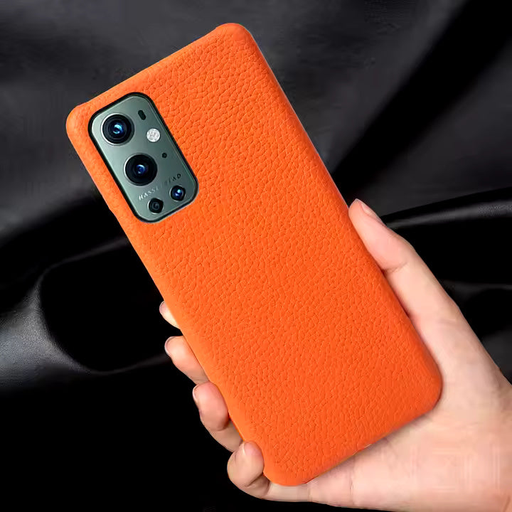 Genuine Leather Lychee Pattern Case For OnePlus