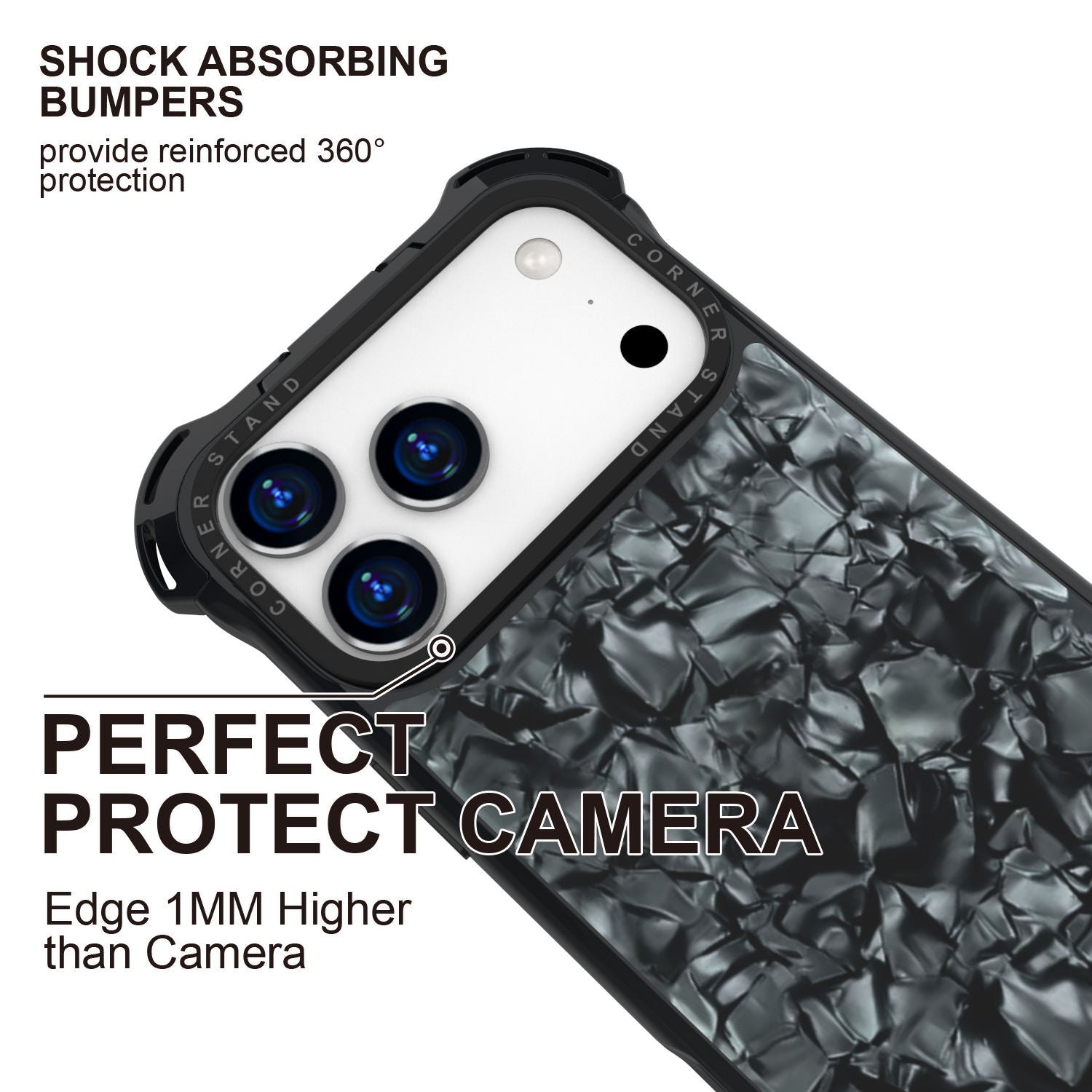 Pearl Luster Shockproof Case For iPhone