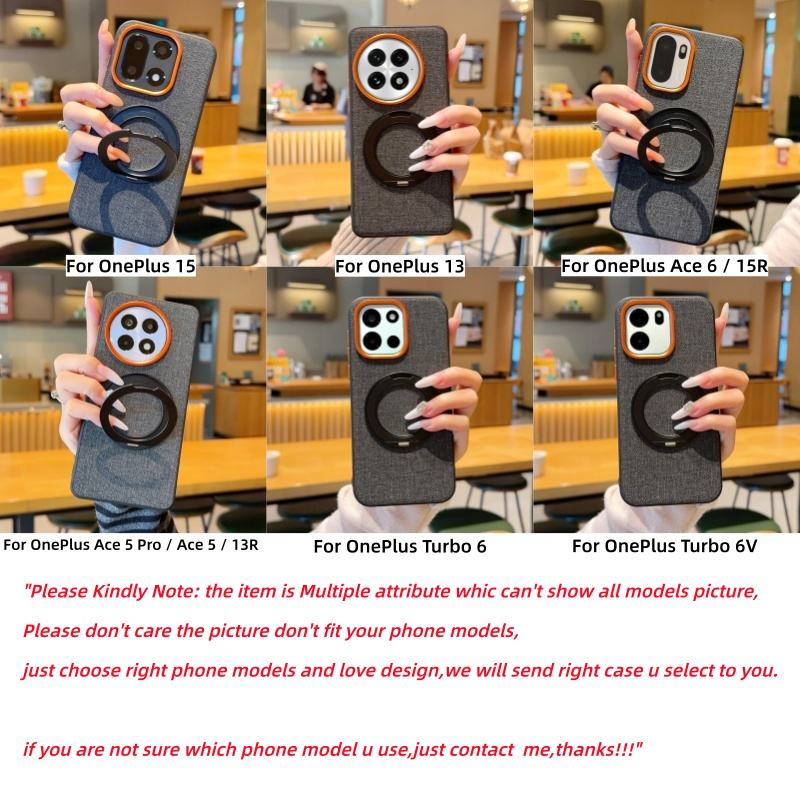 FabricRing Magnetic Stand Case For OnePlus
