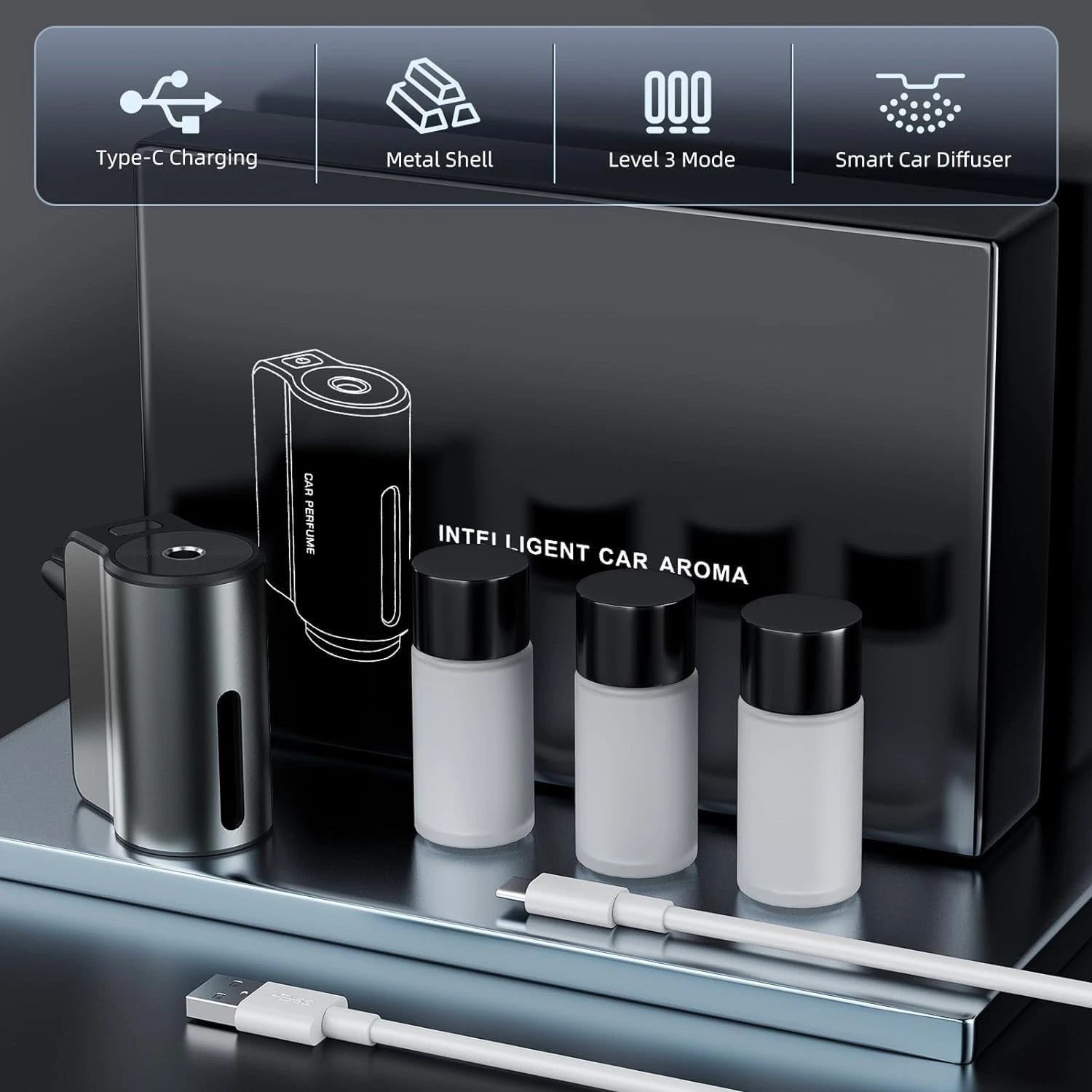 Air Outlet Smart Car Aroma Diffuser