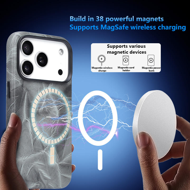 Cloud Texture Case with Magsafe for iPhone