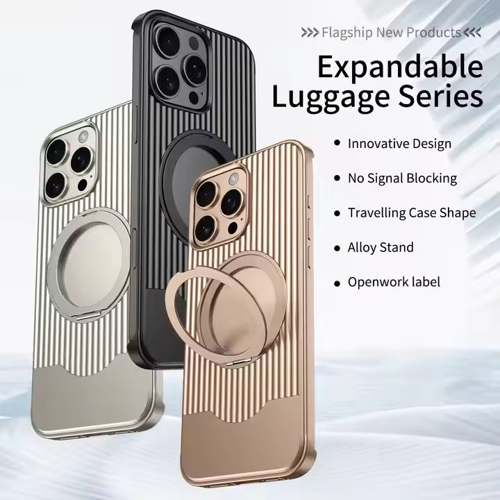 Luggage Style Metal Case For iPhone