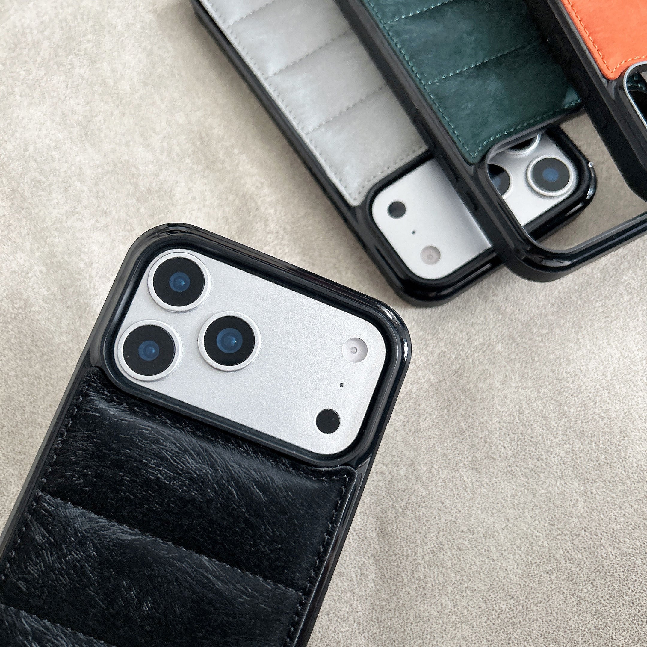 Texture Down Jacket Design Case For iPhone