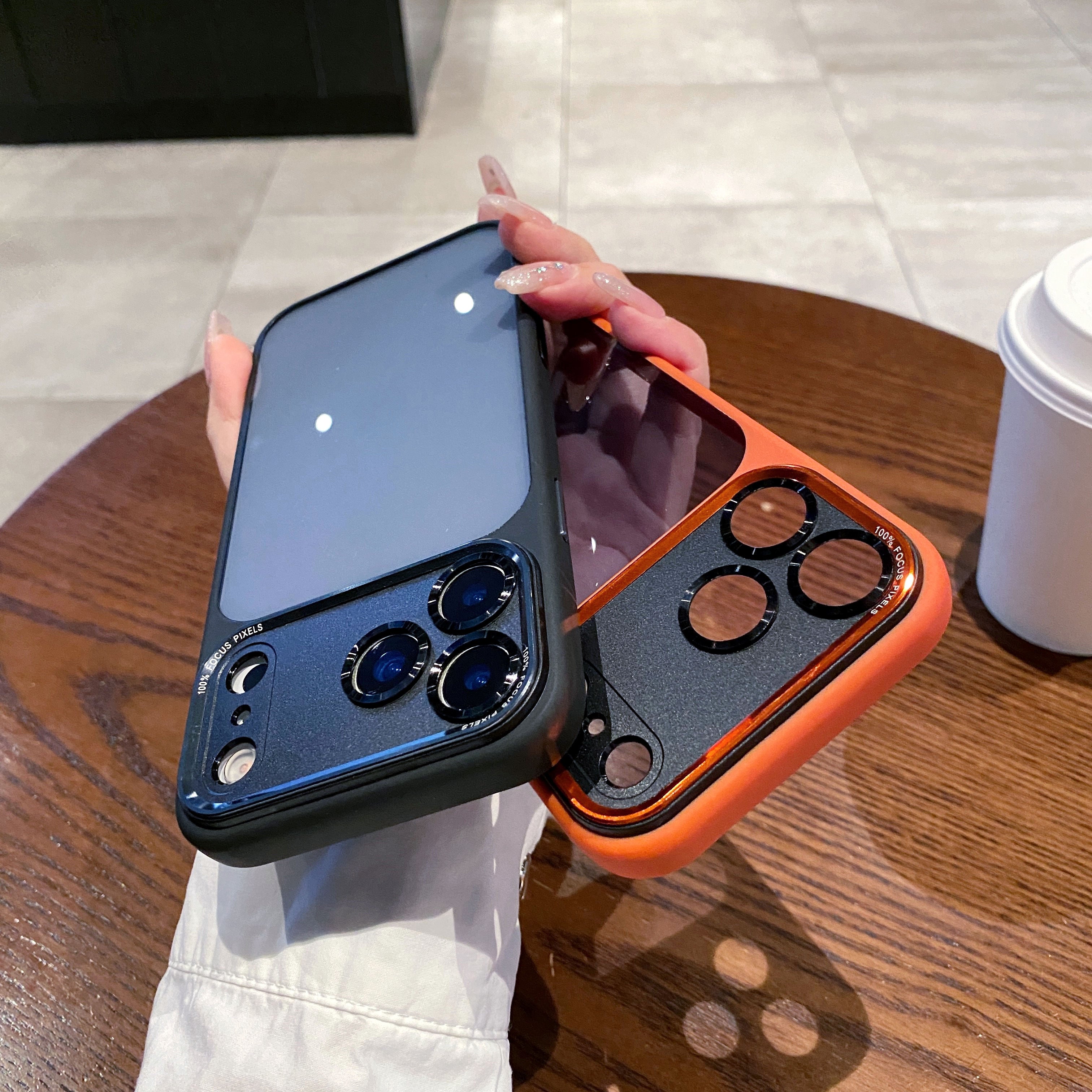 SeeThrough Back Color Case For iPhone