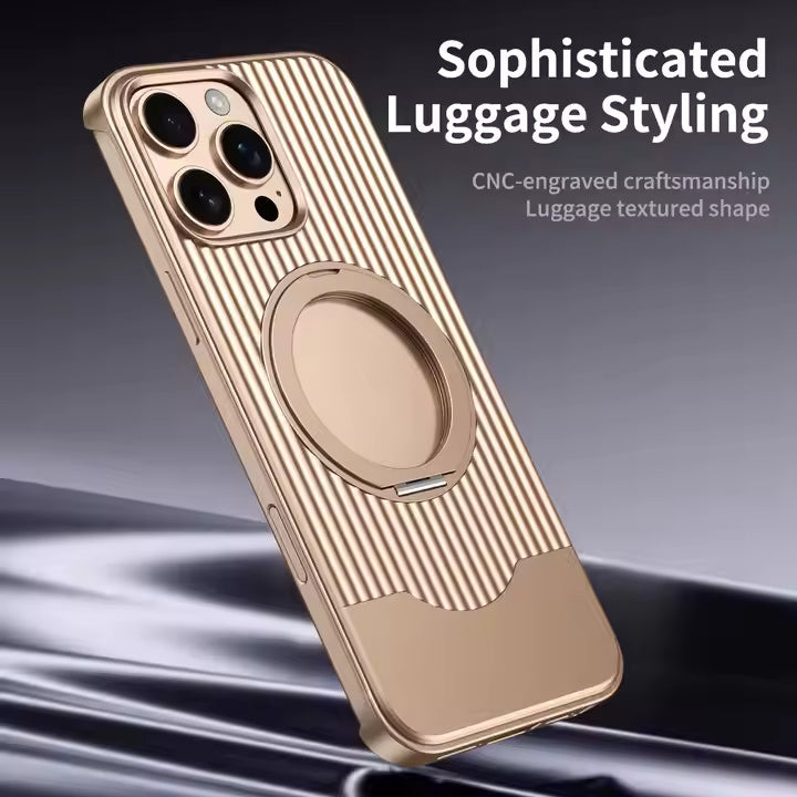 Luggage Style Metal Case For iPhone