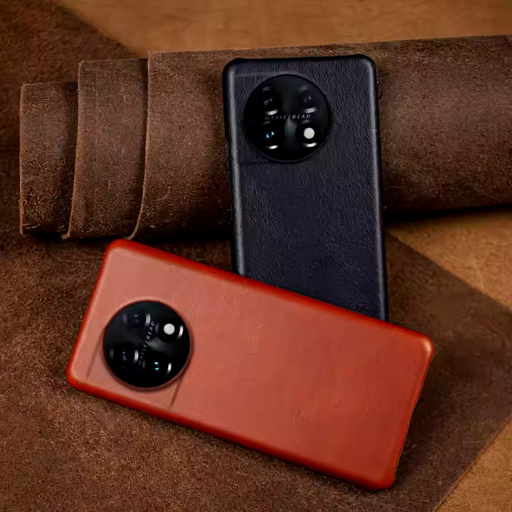 Genuine Leather Oil Wax Pattern Case For OnePlus