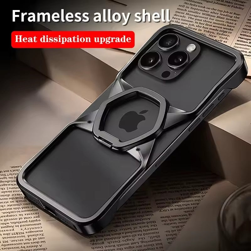 Foldable Rotating Magnetic Bezel Less Design for iPhone