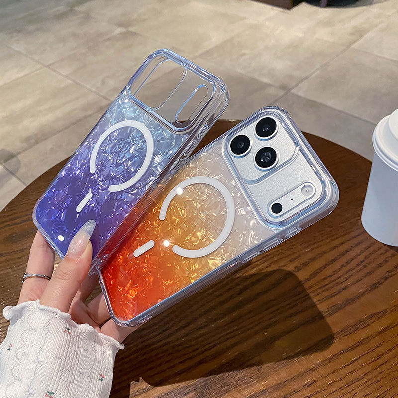 Gradient Magnetic Ring Stand Case for iPhone