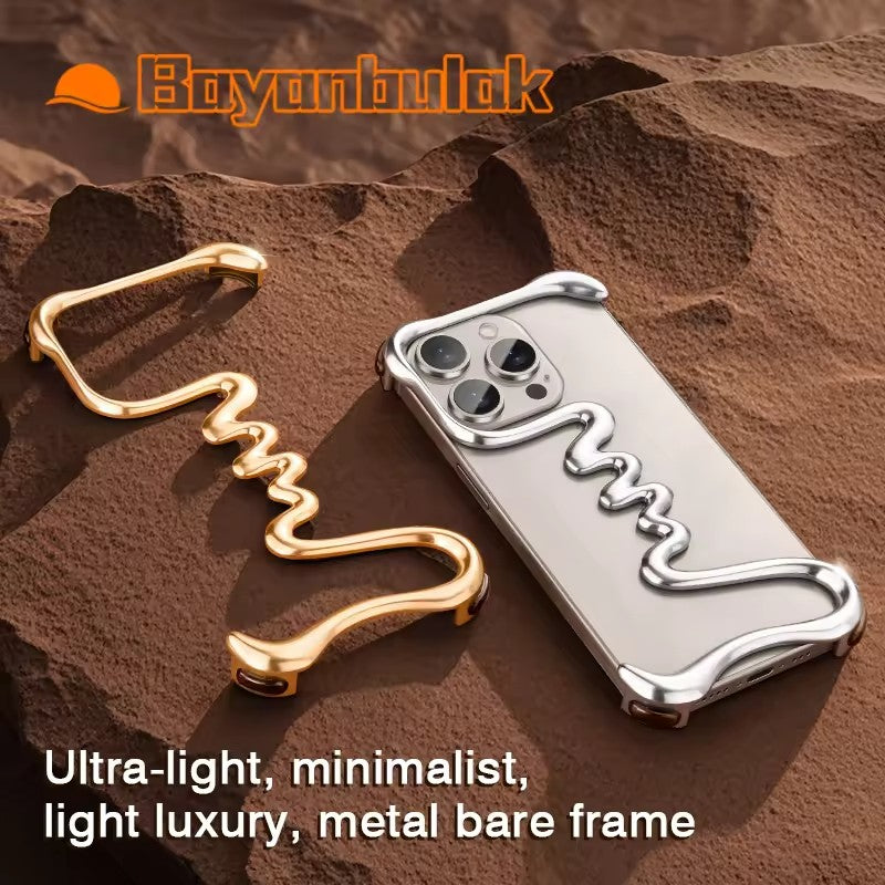 One Line Luxury Ultra-Light Mobile Phone Case with Minimalist Design