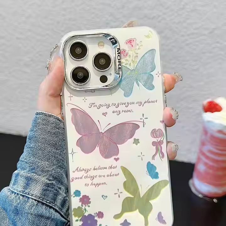 Color Butterfly Art Case For iPhone