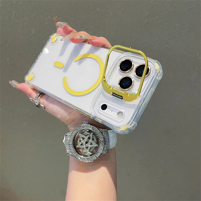 Clear GoldEdge Case For iPhone