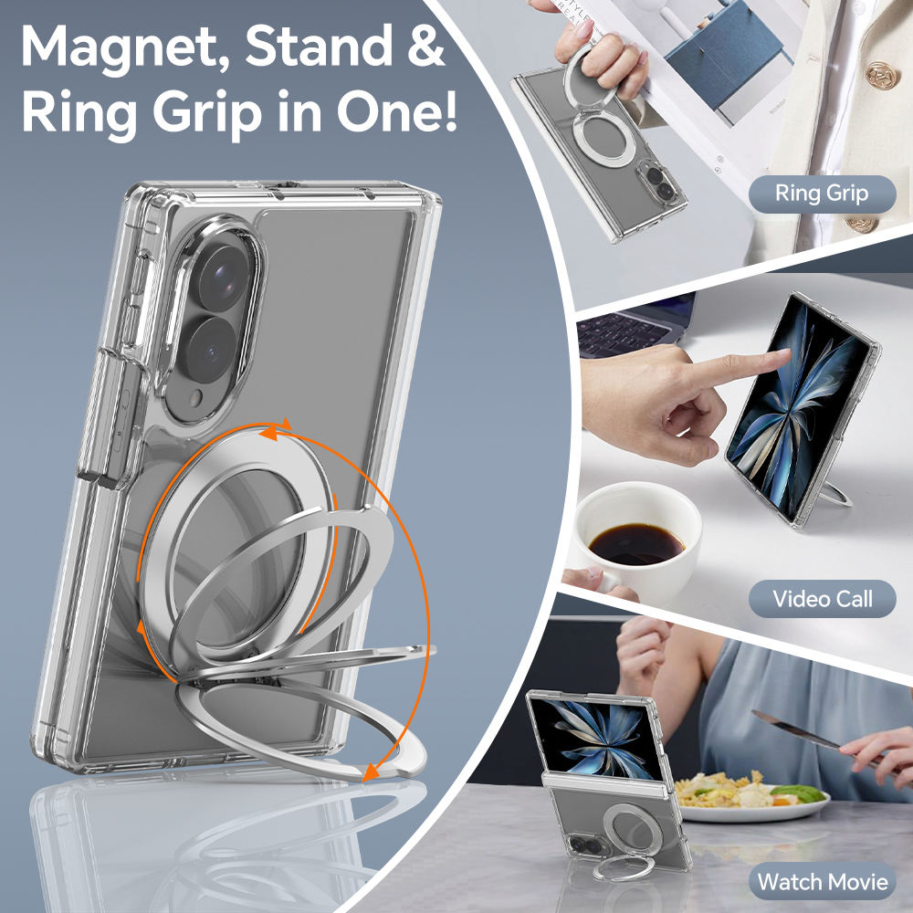 Clear KickStand Case For Samsung Fold