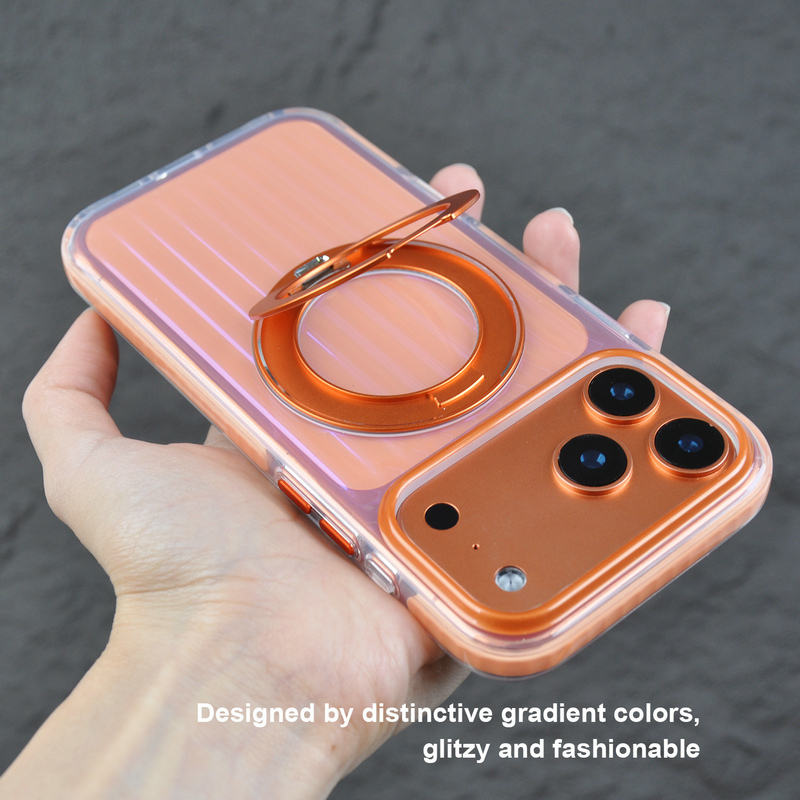 Gradient ColorBorder Transparent Case For iPhone