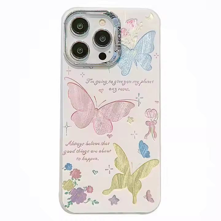 Color Butterfly Art Case For iPhone