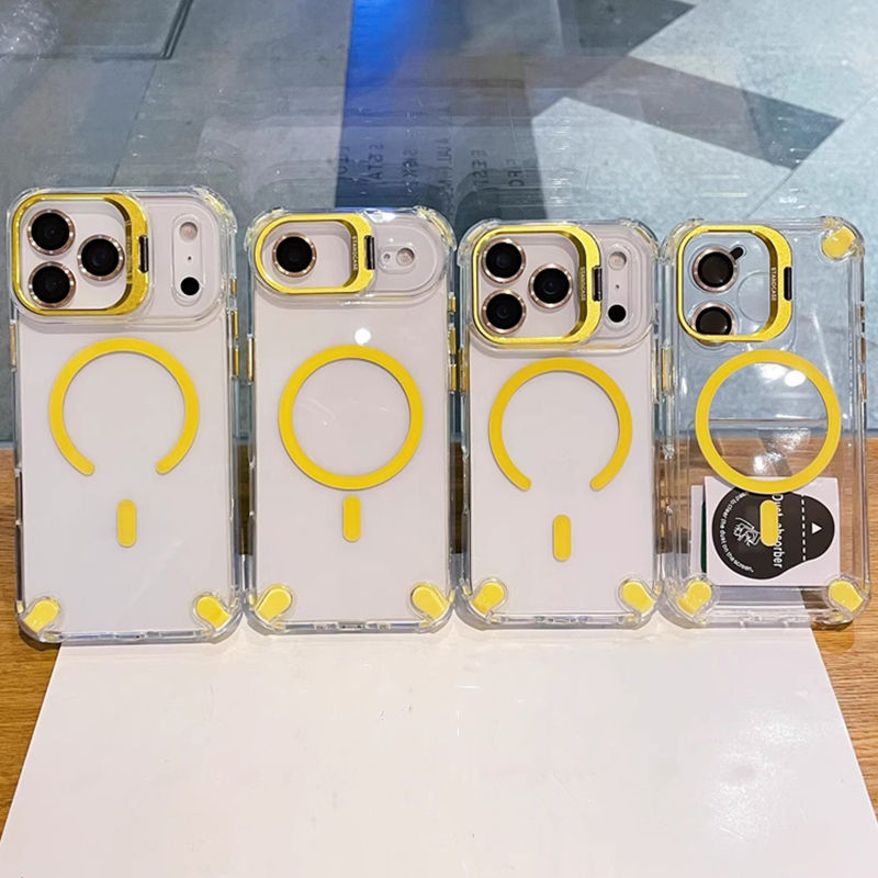 Clear GoldEdge Case For iPhone