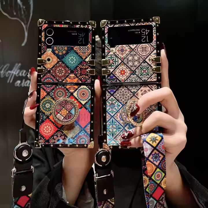 Mosaic Pattern Case For Samsung Flip