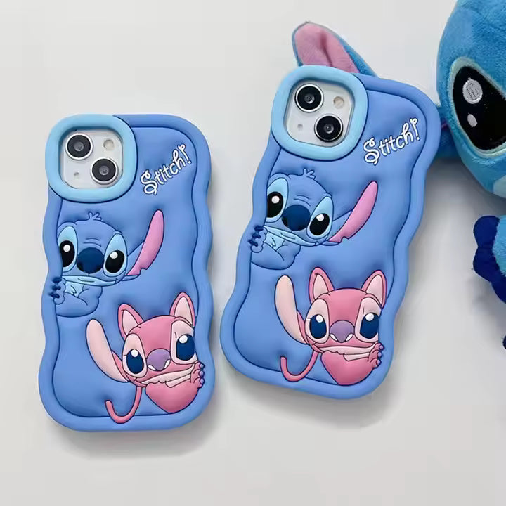 Stitch Cartoon Art Case For iPhone