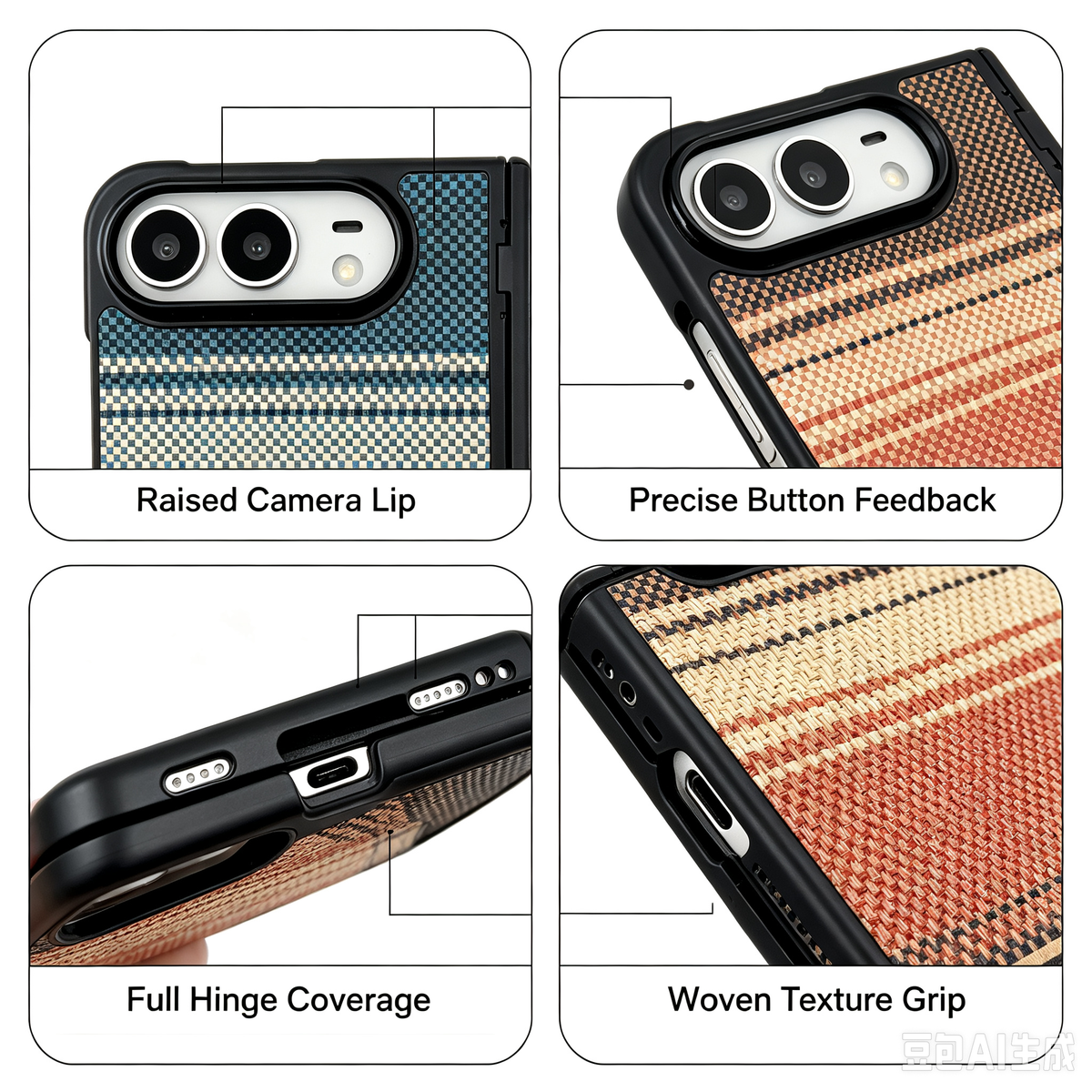 Colour Magnetic Carbon Fiber Case For iPhone Duo