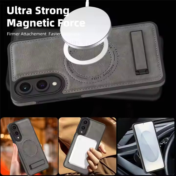LeatherStand MagSafe Case For Samsung Edge