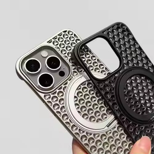 Honeycomb Heat Dissipation Frameless Phone Case For iPhone