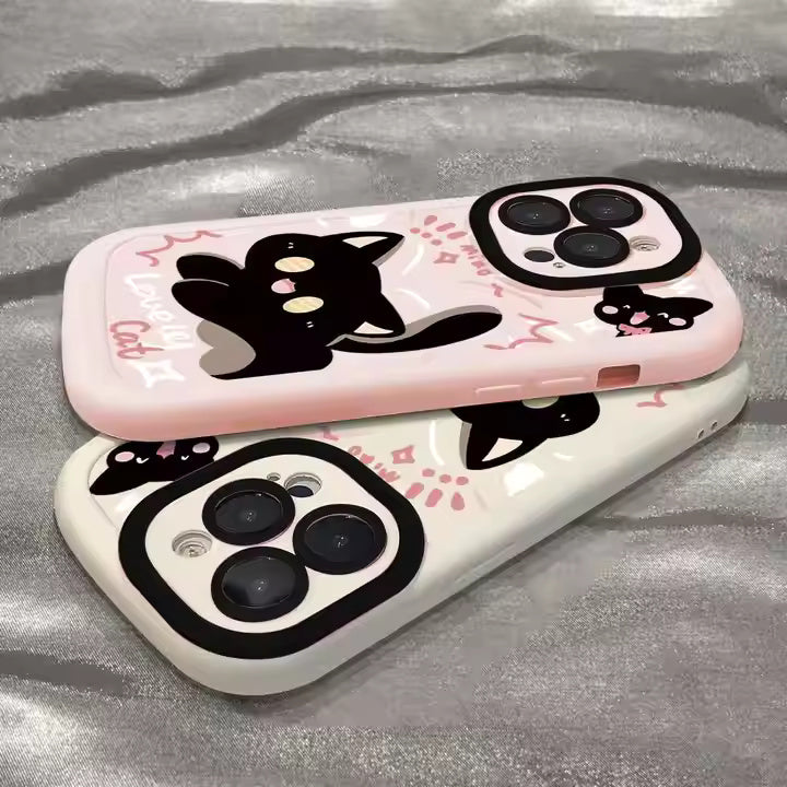 Lovely Cat Silicon Case For iPhone