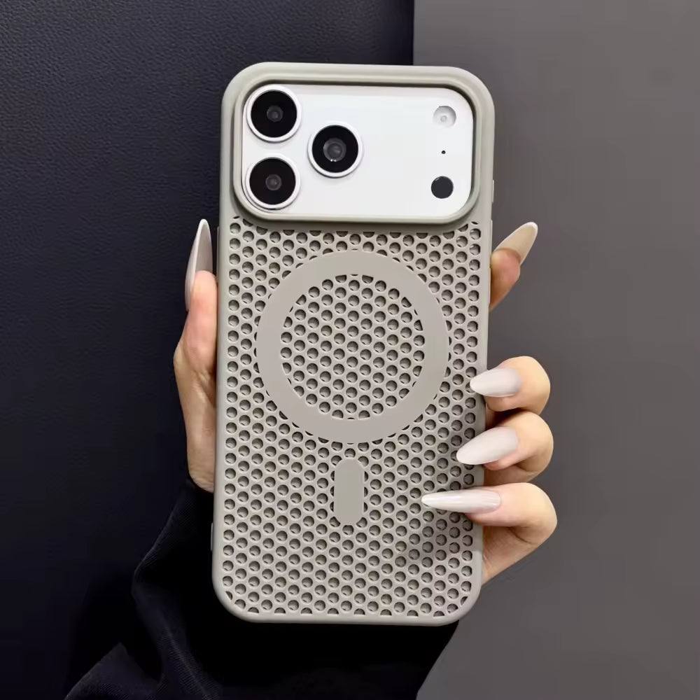 Perforated Magnetic Phone Case for iPhone