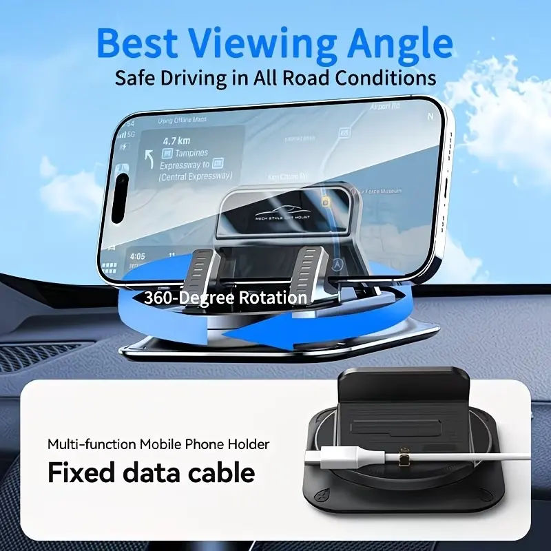 DashMount Rotating Car Phone Holder