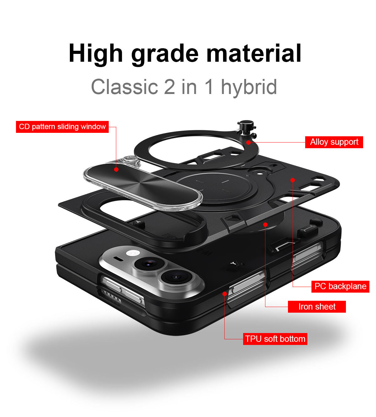 Magnetic Car Mount Phone Case for iPhone Duo