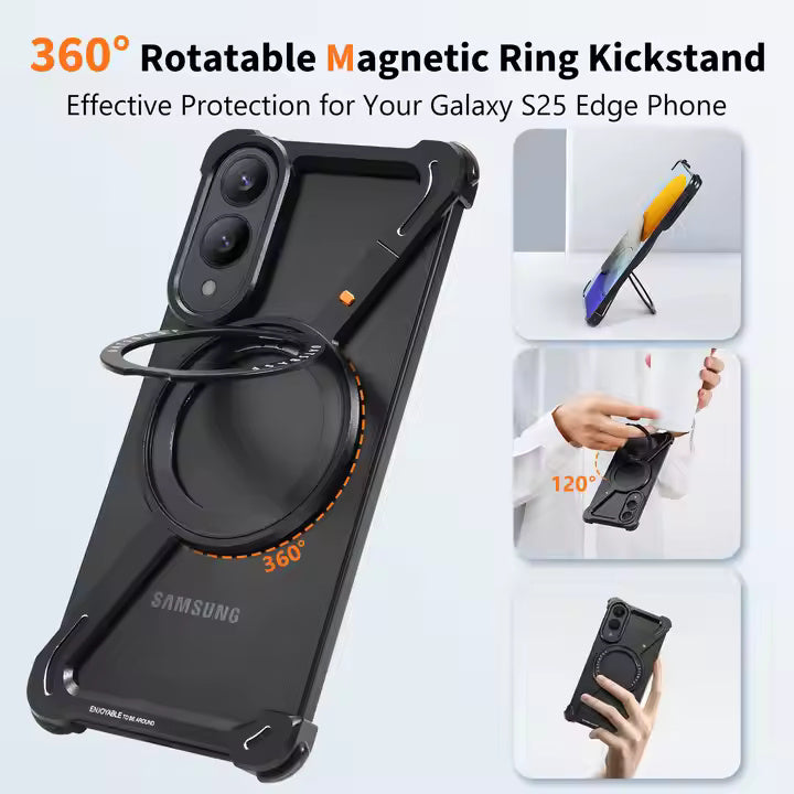 Luxury Z Shape Metal Case For Samsung Edge