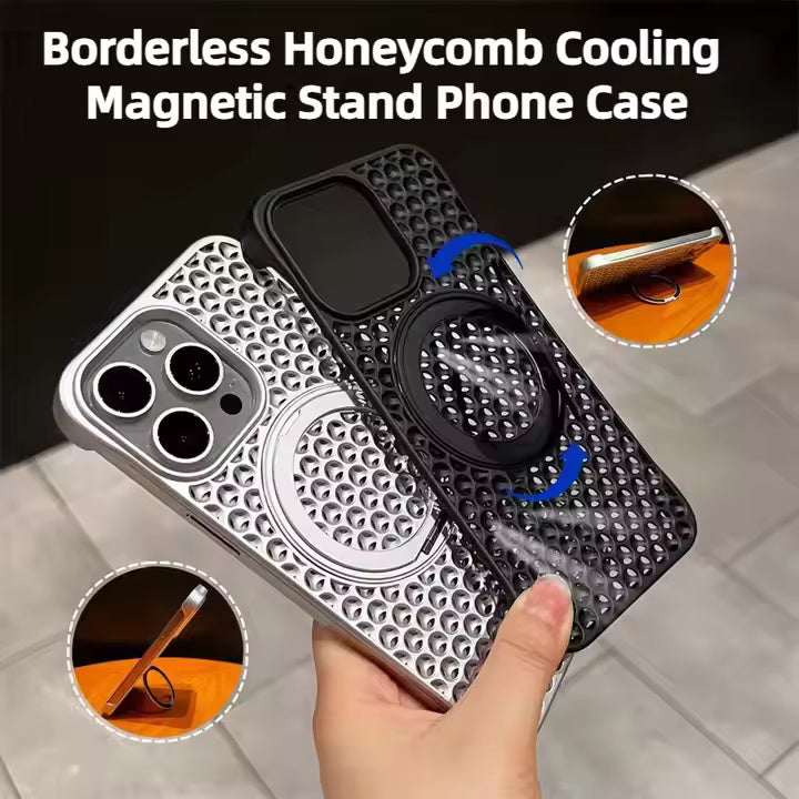 Honeycomb Heat Dissipation Frameless Phone Case For iPhone