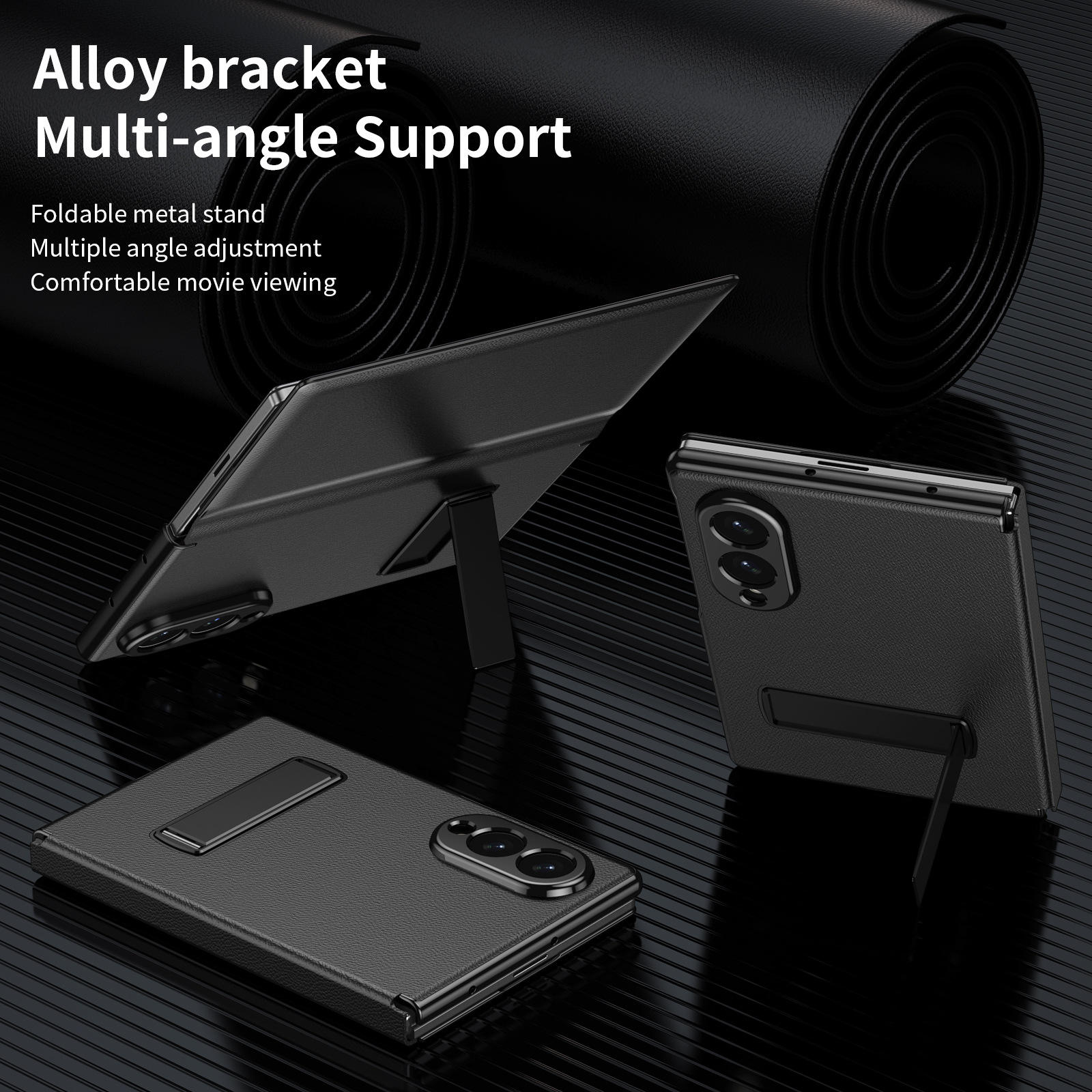 Flip With Stand Case For Samsung Fold