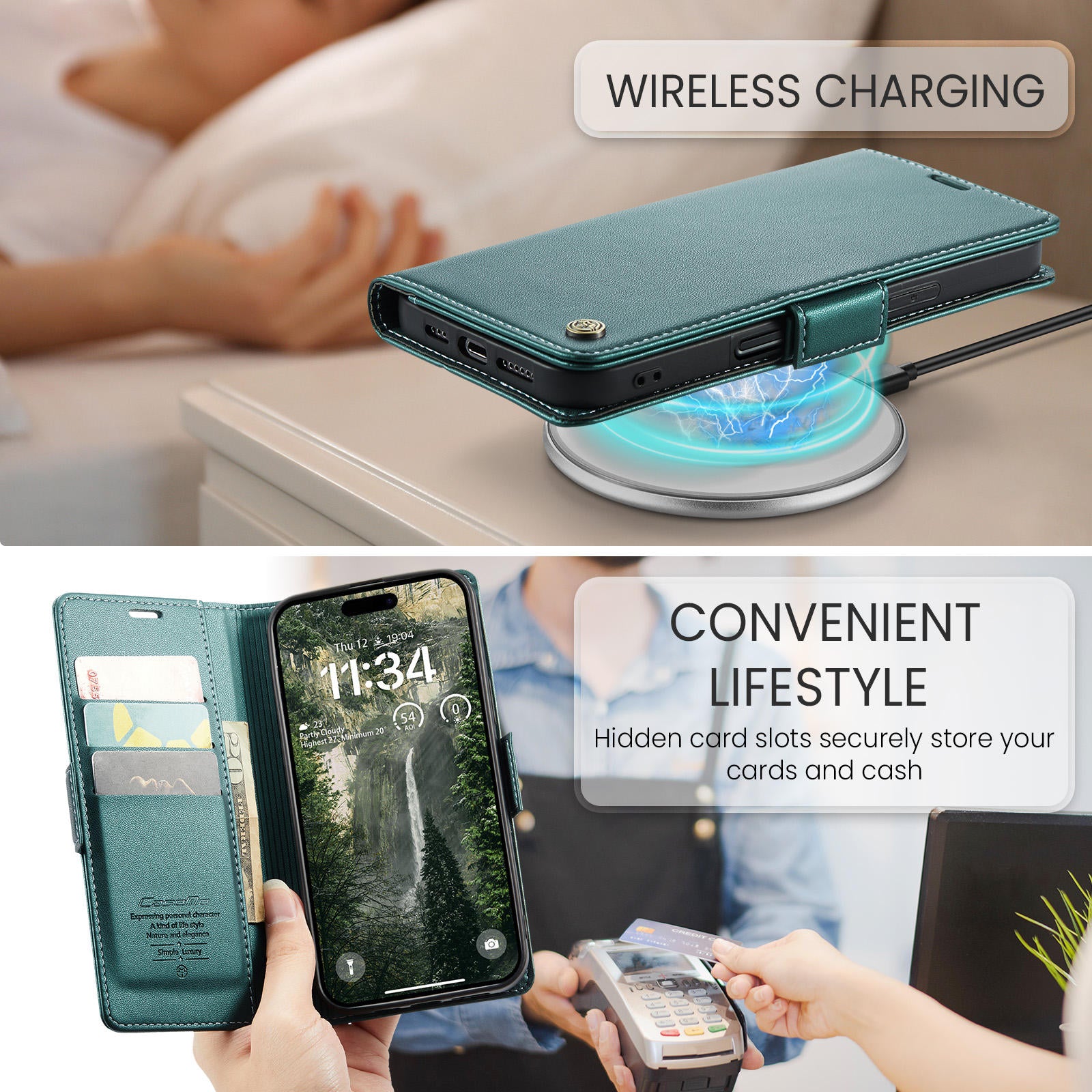 Professional Flip Wallet Case For iPhone
