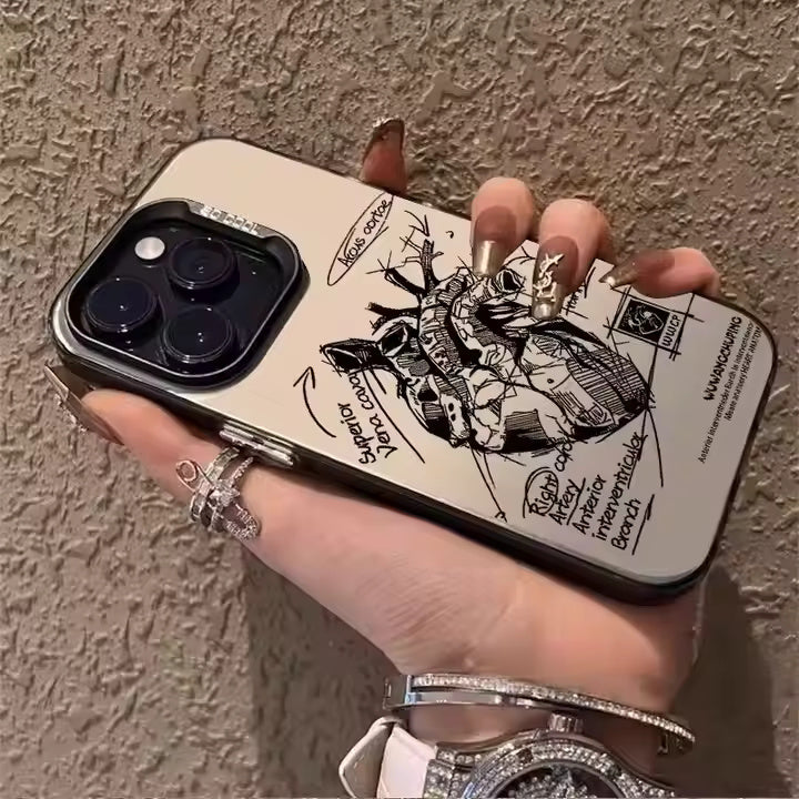 Graffiti Heart Fashion Case For iPhone