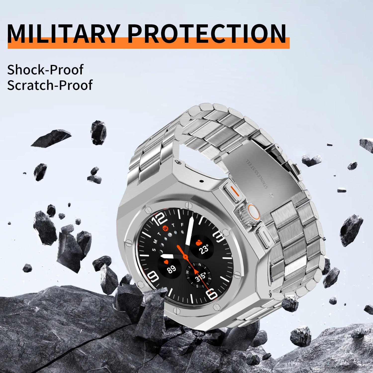 SS Metal Shell For Samsung Watch