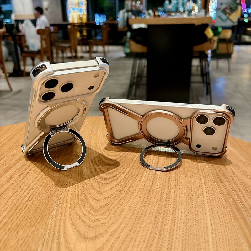 ZX Metal Case With 360 Rotating Stand For iPhone