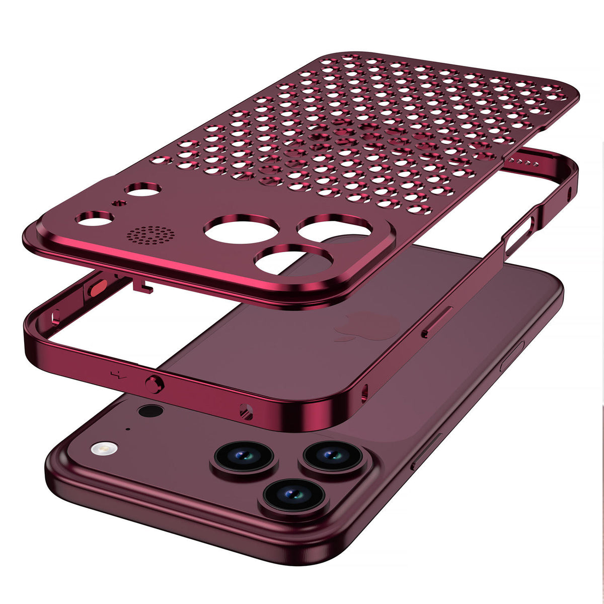 Pop-Up Aluminum Alloy Heat Dissipation Case for iPhone