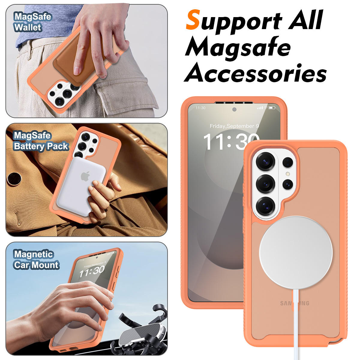 Shockproof Case with Screen Protector for Samsung