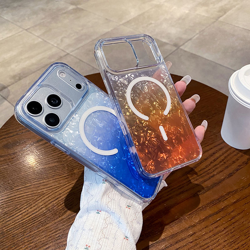 Gradient Magnetic Ring Stand Case for iPhone