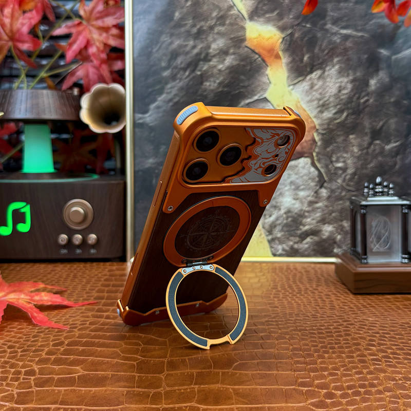 Compass WoodMetal Case For iPhone