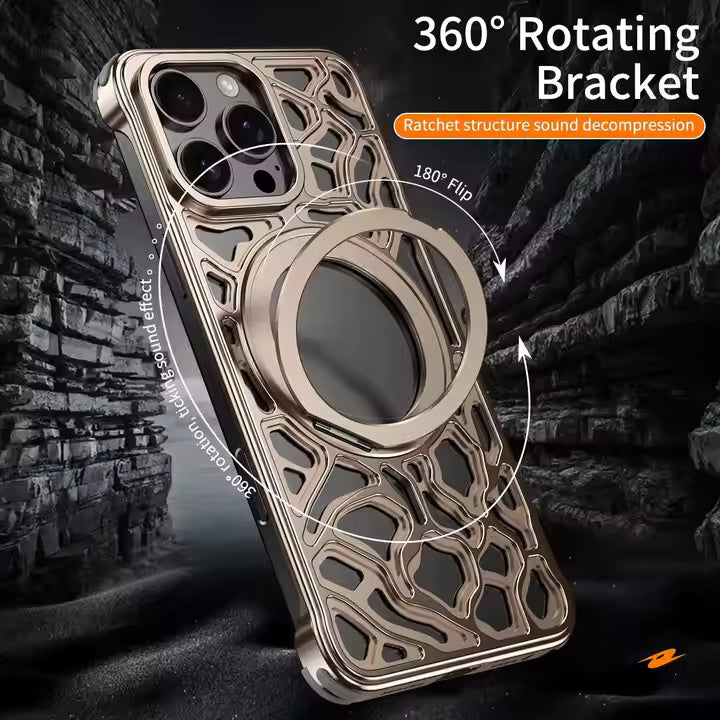 Irregular Rock Design Metal Case For iPhone