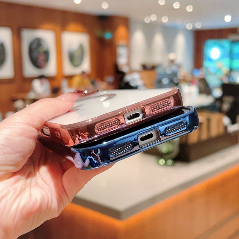 Electroplated Border MagSafe Case For iPhone