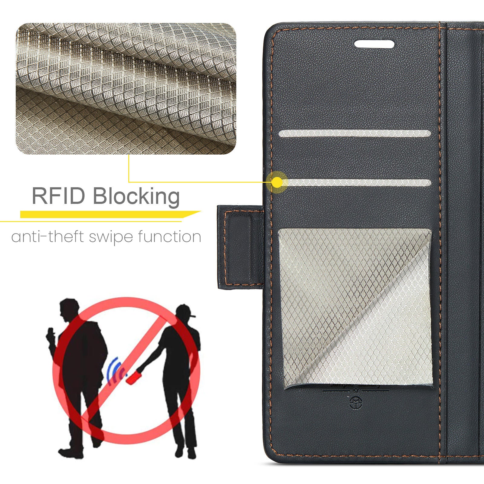 Professional Flip Wallet Case For iPhone