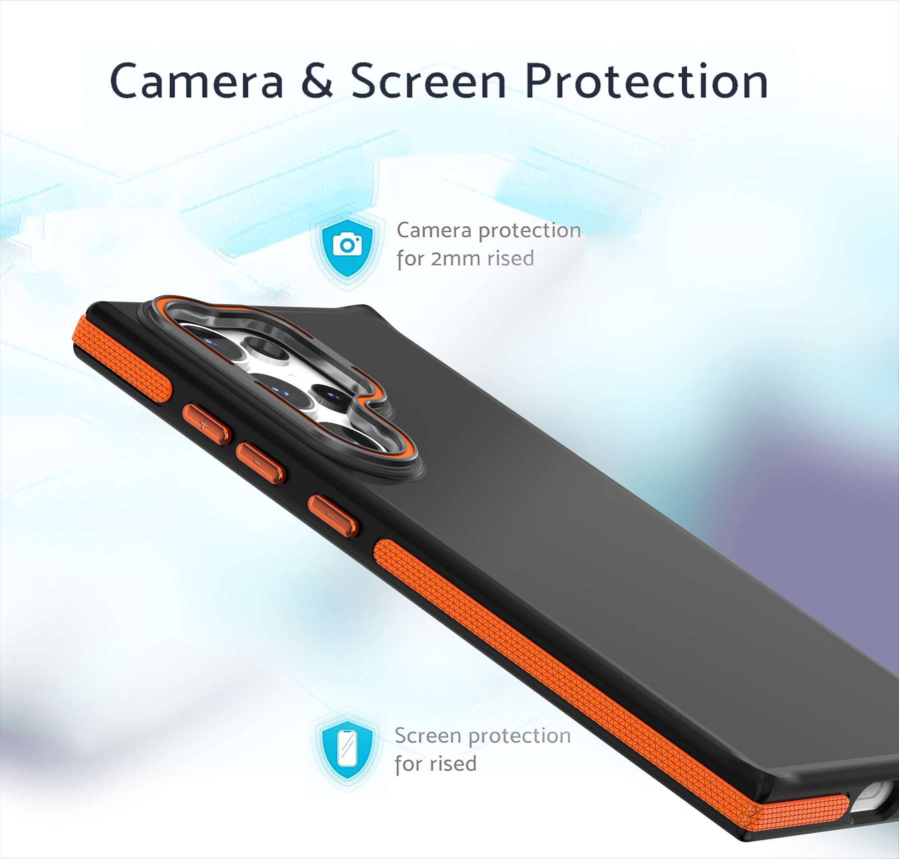 Dark ColorBorder Case For Samsung