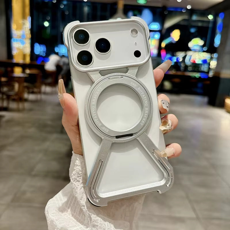 ZX Metal Case With 360 Rotating Stand For iPhone
