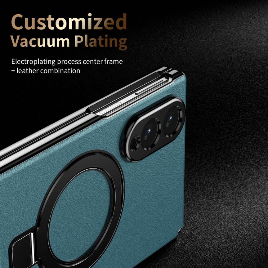 Bracket Leather Case For Samsung Fold