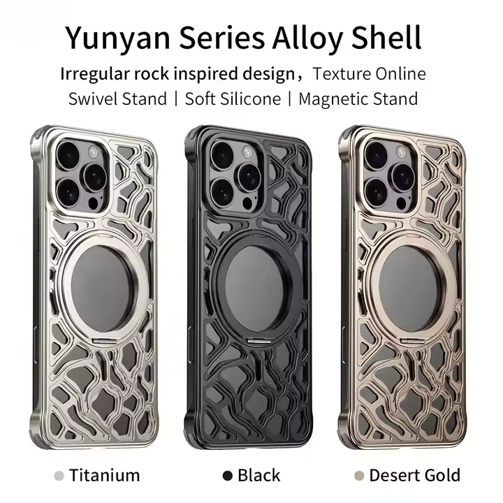 Irregular Rock Design Metal Case For iPhone