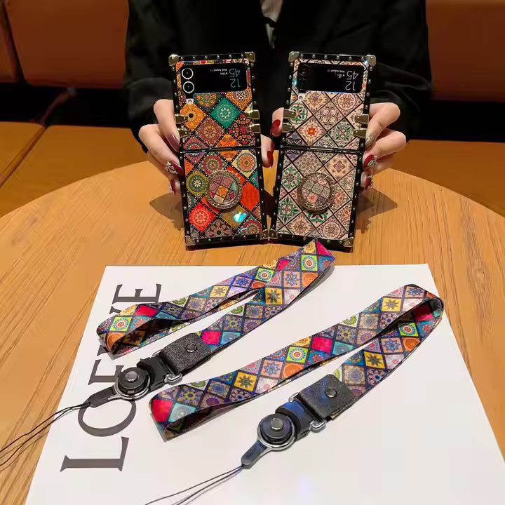 Mosaic Pattern Case For Samsung Flip