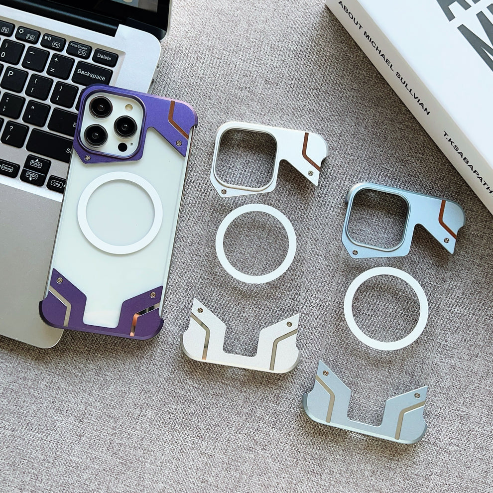 Corner Metal  Case For iPhone