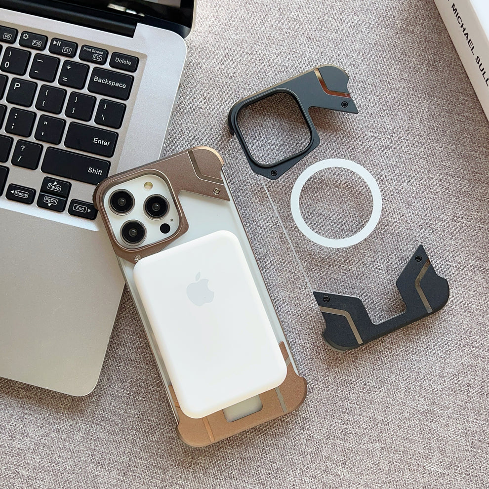 Corner Metal  Case For iPhone